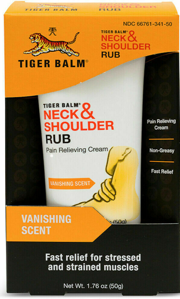 1 / 2 Boxes, Tiger Balm Neck &amp;Shoulder Rub Pain Relieving Cream 1.76 oz  - $10.88+