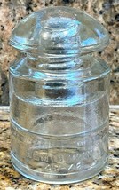 Clear Insulator-Hemingray 48-42 C.S.C. Telegraph Telephone Antique - Mad... - $12.19