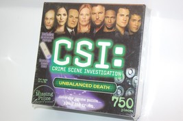 CSI: Crime Scene Investigation Unbalanced Death 750 Pcs Jigsaw Puzzle NEW Sealed - $12.60