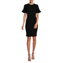 New Calvin Klein Black Career Sheath Dress Size 14 W Women $129 - £54.66 GBP