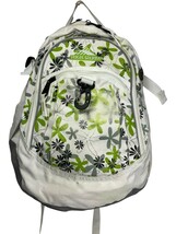High Sierra 5420-110 backpack White with Green &amp; Grey 70s Floral Patterns - $23.75