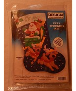 NEW Design Works Felt Christmas Stocking Kit Santa In Sleigh With Reinde... - £18.07 GBP