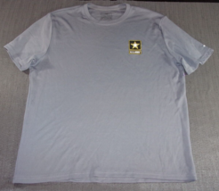 2014 U.S. ARMY LIGHT GRAY T-SHIRT DISCONTINUED RECRUIT DEP MEPS SHIRT LARGE - £21.17 GBP