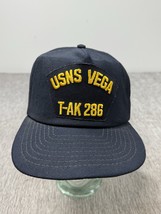 Vintage US Navy Hat Cap USNS Vega T-AK 286 Ship Veteran Vet Mens Snap Ba... - $24.74