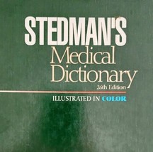 Stedman&#39;s Medical Dictionary Vintage HC 1995 Illustrated In Color GRYBS - £55.94 GBP