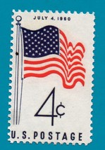 Scott  #1153  Mint US Stamp 1960  4th Of July Flag 1960  - £1.58 GBP