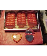 BOOK#110 - Cosmetic * Heart Shape * Pocket Mirror - Double Sided Mirror - $7.92