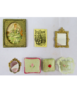 Dollhouse Set of 7 Decorator Accessories Art, Mirrors and Pillows - $58.41