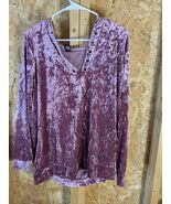 ladies City Streets 1x polyester blend velour hoodie - €10,22 EUR