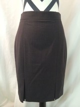 Ann Taylor Women&#39;s Skirt Petites Gray Wool Lined Skirt Size 4P New  - $41.83