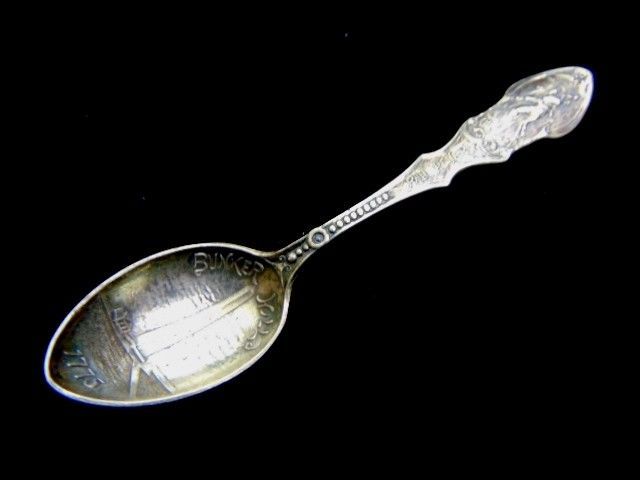 Vintage Antique Sterling Silver Bunker Hill Paul Revere Spoon by G. Homer - £19.78 GBP