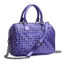 2022 Brand Genuine Leather Bag Women Handbag Knitting Large Capacity Ladies Shou - £275.26 GBP