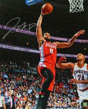 Jahlil Okafor signed Philadelphia 76ers 16x20 Photo (red jersey lay-up v... - $17.95