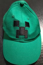 Minecraft Creeer Snap Back BaseBall Cap Hat Jinx Kids Childs Adjustable - £6.22 GBP