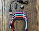 FITBIT Flex FB401 Wireless Activity Tracker Blackwith 4 Bands Charger an... - $23.76