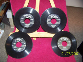 lot of {4} 45rpm {ep} tops records {various artist} - £15.82 GBP