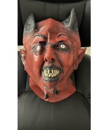 Devil Mask Red Demon Monster Latex Rubber Halloween Costume Mask ADULT O... - $29.77 CAD