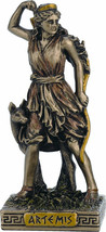 Greek Goddess Artemis / Diana Hunter Cold Cast bronze miniature 8.7cm / 3.4&#39; NEW - £32.85 GBP