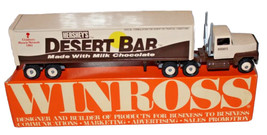 1991 COLLECTIBLE WINROSS W/ORIGINAL BOX HERSHEY’S DESERT BAR TRACTOR TRA... - $7.00