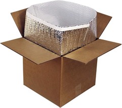 10 Foil Insulated Box Liners 6x6x6, Metalized Food Box Liners - £21.80 GBP