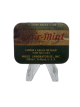 Vintage medicine tin: Aspir - Mint Aspirin 12 Tablets ~ Empty - $7.91