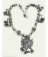 Silver Rajasthan Tunisia Tribal Berber Necklace - £197.84 GBP