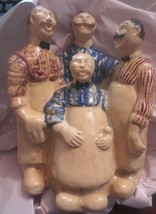 Vintage Barbershop Quartet Resin Porcelain Statue Figure 9&quot; tall - $93.49