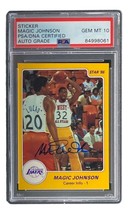 Magic Johnson Firmado La Lakers 1986 Star #6 Carta PSA/DNA Joya MT 10 - £233.32 GBP