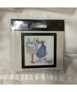 Bucilla Counted Cross Stitch Kit Tiny 3” Stork It’s a Boy Picture Frame ... - $5.46 CAD
