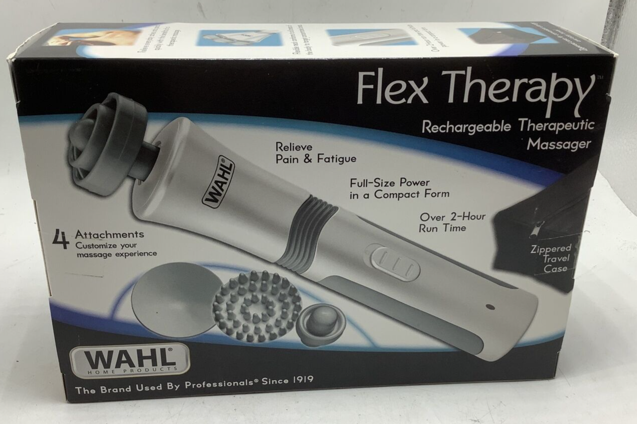 Primary image for New Wahl Flex Therapy Rechargeable Therapeutic Massager 4 Attachments