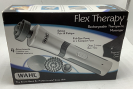 New Wahl Flex Therapy Rechargeable Therapeutic Massager 4 Attachments - £32.93 GBP