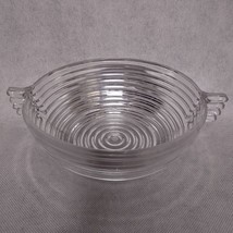 Manhattan Large Berry Bowl Crystal Horizontal Ribbed 7.5&quot; x 3&quot; - £19.94 GBP
