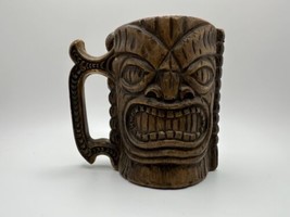 Vintage Faux Wooden Souvenir TIKI Coffee Mug KONA MILL HAWAII USA NB4 - $226.15 MXN