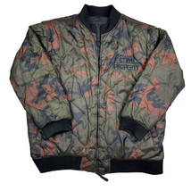 Vtg State Property Reversible Camo Jacket Mens 3XL Rocawear Rap Military Mock - £40.86 GBP