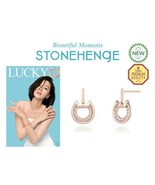 Stonehenge New LuckyU 14K Earrings F0366 Female Korean Jewelry - £305.61 GBP