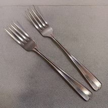 Oneida Gala Impulse Dinner Forks 2 Stainless Steel 7.25&quot; - $16.95