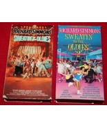 RICHARD SIMMONS Sweatin To The Oldies 1 &amp; 2 VHS Tapes RARE Exercise - £7.71 GBP