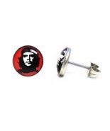 CHE GUEVARA EARRINGS 7mm Stainless Steel Cuban Revolution Iconic Image P... - $145.10 MXN