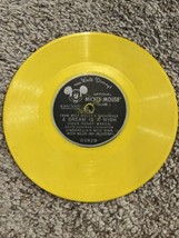 Vintage Walt Disney Yellow Record 6” Mickey Mouse Club “A Dream Is A Wis... - $5.89
