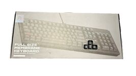 Atrix Full Size Membrane Keyboard Wired Gaming PC Xbox PlayStation Switc... - $6.80