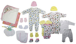 Newborn Baby Girl 19 Pc Baby Shower Gift Set - £43.94 GBP