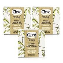 CLERE Natural Olive Oil Soap Bar - Fragrance Free- 200 Grams 3 Pack - $18.12 CAD