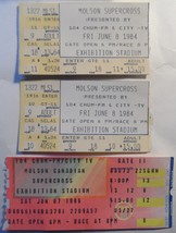 Molson Supercross 3 Ticket Stubs 1984/86 Toronto Exhibition Stadium CHUM... - £7.66 GBP
