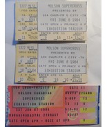 Molson Supercross 3 Ticket Stubs 1984/86 Toronto Exhibition Stadium CHUM... - $185.31 MXN