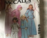 Robe Nightgown Pajama Top Pants Med. McCalls Sewing Pattern 6485 UC FF V... - $26.88