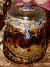 EXTRA LARGE Blue Moon Honey Jar - 42 oz Hoodoo Honey Jar Spell - £47.91 GBP