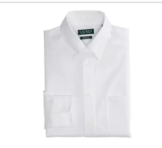 Lauren Ralph Lauren Ultraflex Regular Fit Longsleeve White Shirt size XL... - $50.00