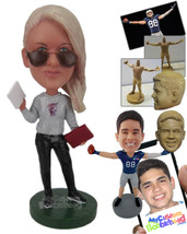 Personalized Bobblehead Gorgeous Coach Assistant With Notes And Game Plan In Han - £72.72 GBP