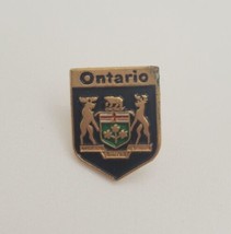 Ontario Canada Crest Vintage Collectible Souvenir Lapel Hat Pin Tie Tack - £15.44 GBP