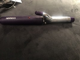 2 Conair Instant Heat Curling Irons 1&quot; Inch  Purple, Curl Brush .75” Inch Black - £3.90 GBP